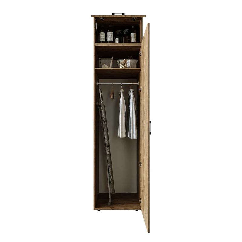Roomart Hochschrank 60 cm, 205 oder 240 cm hoch, mit Einlegeböden, in 3 Farben