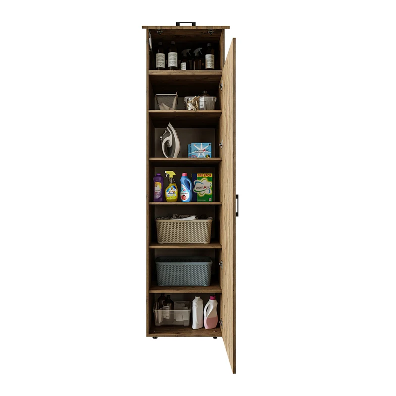 Roomart Hochschrank 60 cm, 205 oder 240 cm hoch, mit Einlegeböden, in 3 Farben