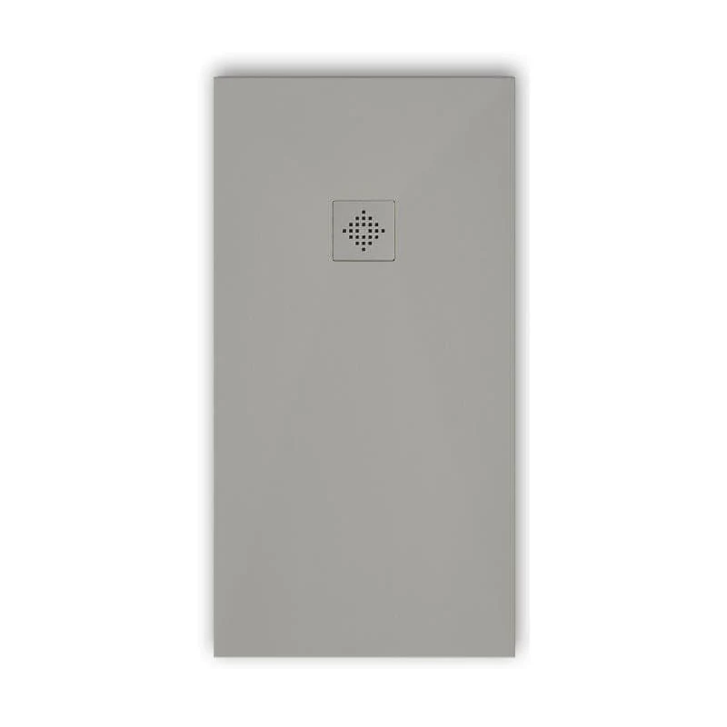 Sonderangebot Mineralguss-Duschwanne extra flach PURE, Schieferoptik, grau 90x120cm