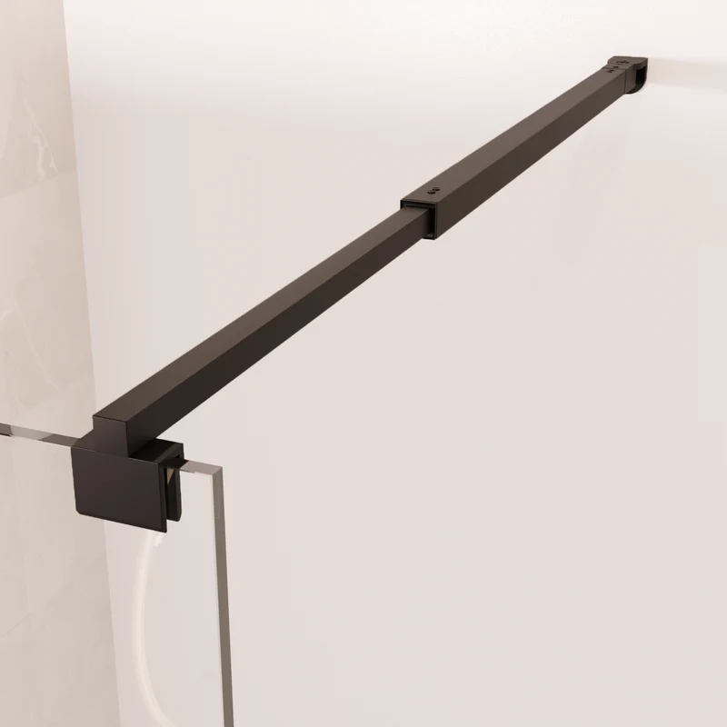 Douchewand Lima 60 x 200 cm - Zwart - Nano Coating