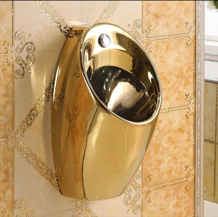 Exklusives Urinal Toilette Gold