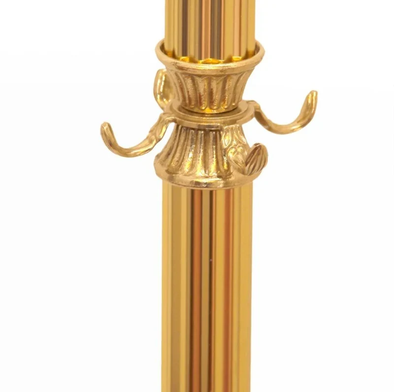 Exkluisver Garderobenständer aus Messing in gold - Vintage Barock Design - freistehend und stabil
