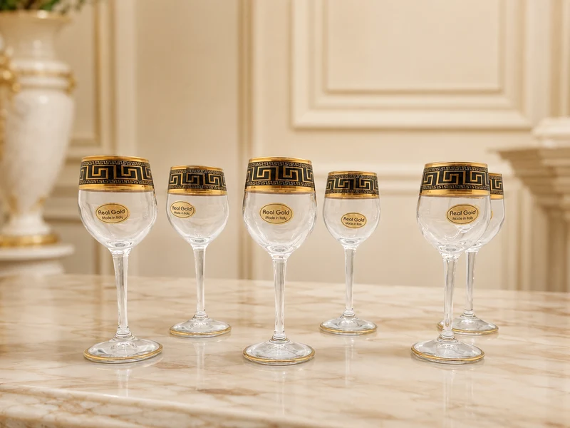 Exklusive Mäander Schnaps-Gläser