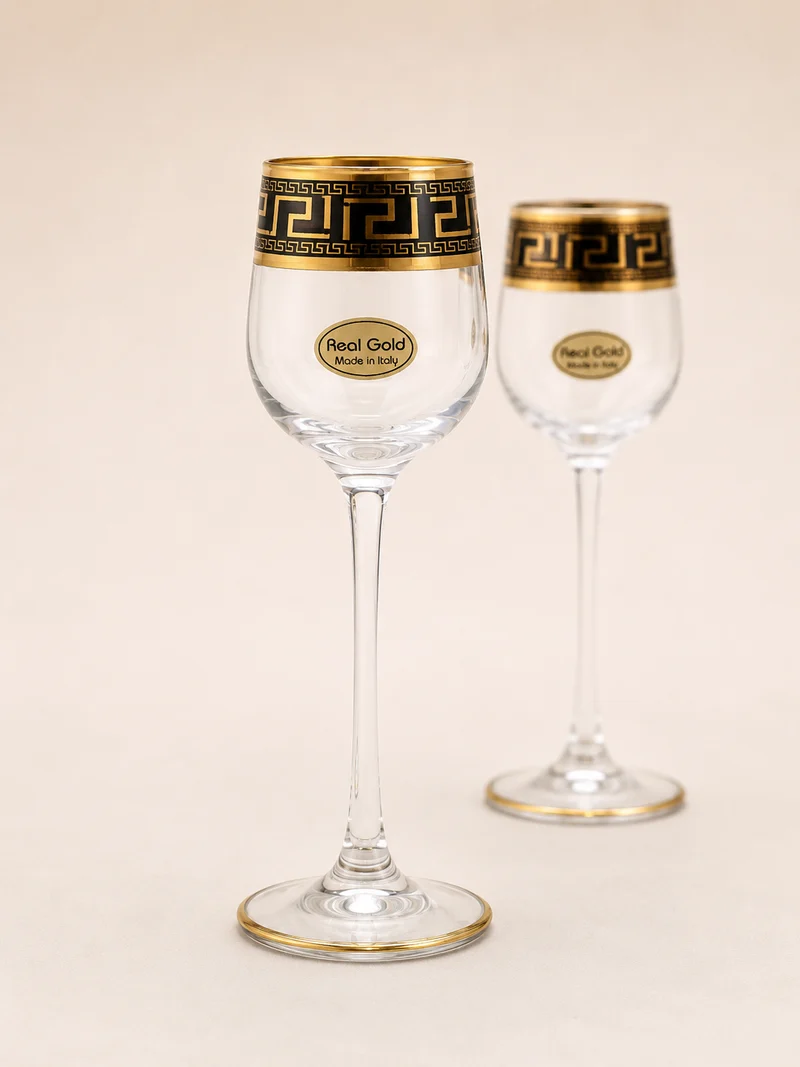 Exklusive Mäander Schnaps-Gläser