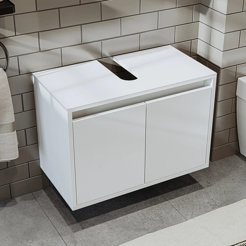 Roomart Badezimmer Unterschrank, 65 cm, ohne Waschbecken, 45 cm hoch, in 4 Farben