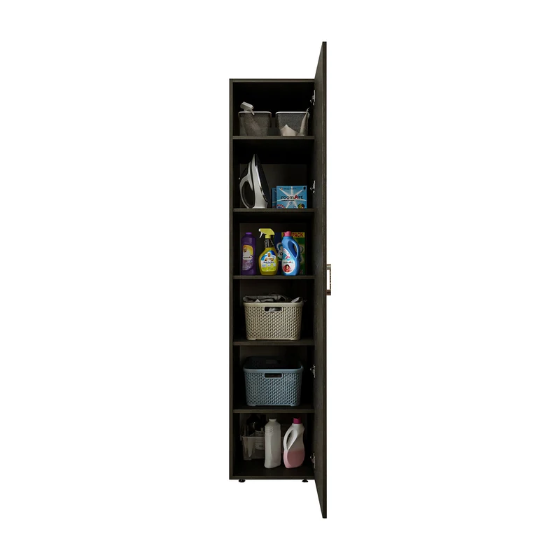 Roomart Hochschrank, 45 cm, Mehrzweckschrank mit Einlegeböden, in 3 Farben