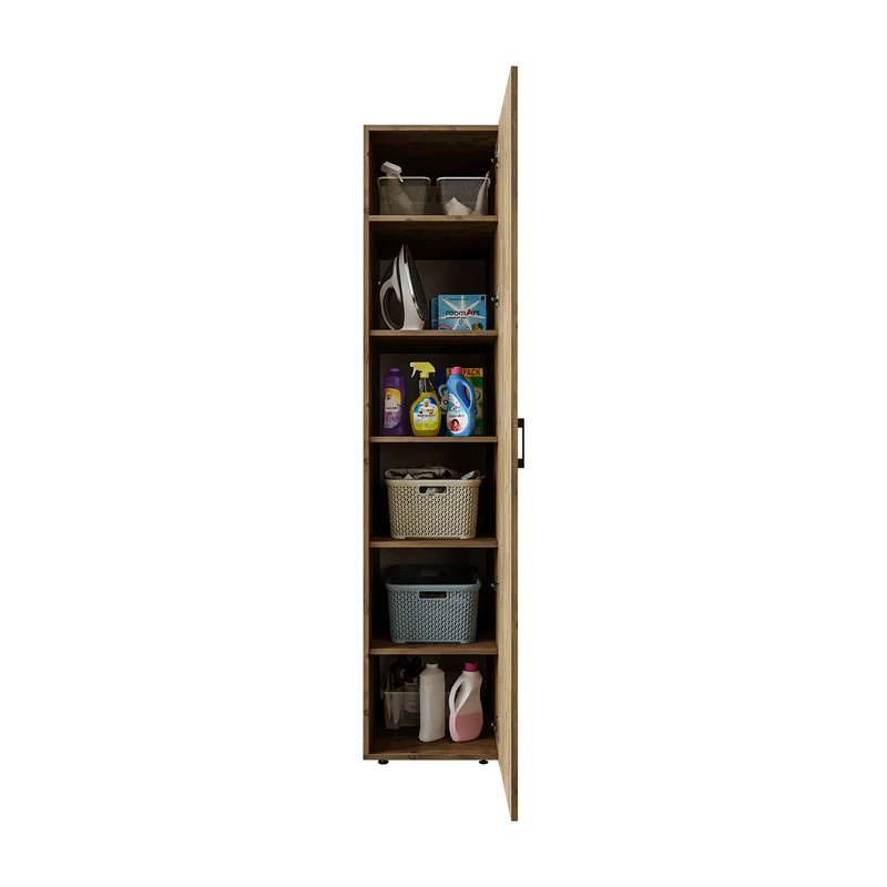 Roomart Hochschrank, 45 cm, Mehrzweckschrank mit Einlegeböden, in 3 Farben