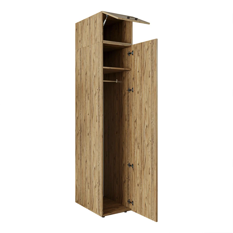 Roomart Hochschrank, 45 cm, Mehrzweckschrank mit Einlegeböden, in 3 Farben