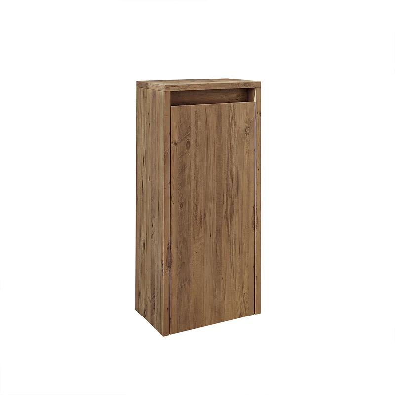 Roomart Badezimmer Seitenschrank, 30 cm, hängend mit Tür und offenem Fach, in 5 Farben