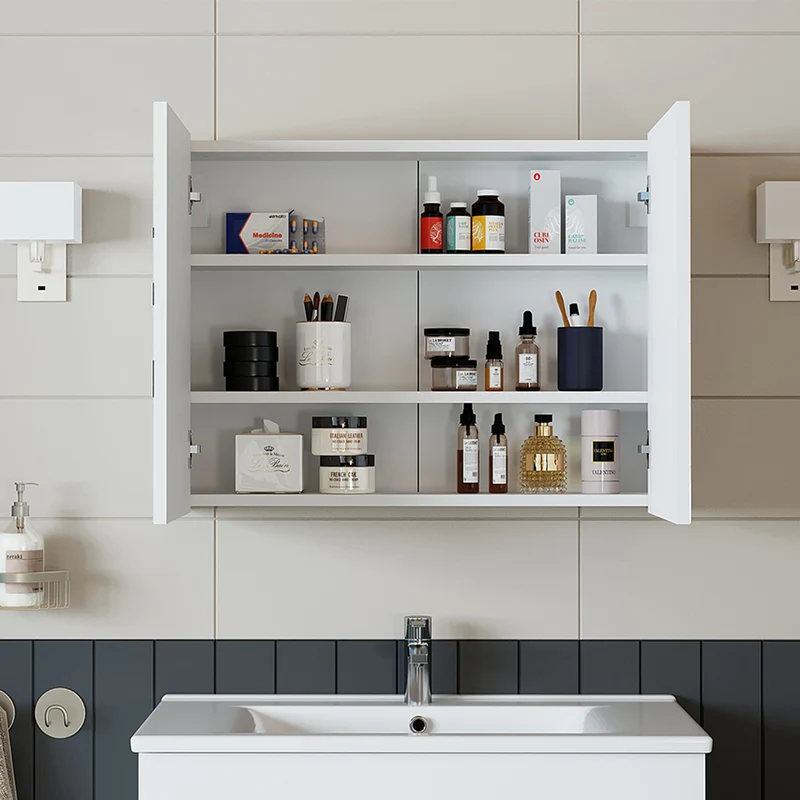 Roomart Badezimmer Spiegelschrank, 60 oder 80 cm, mit Soft-Close-Türen, in 3 Farben