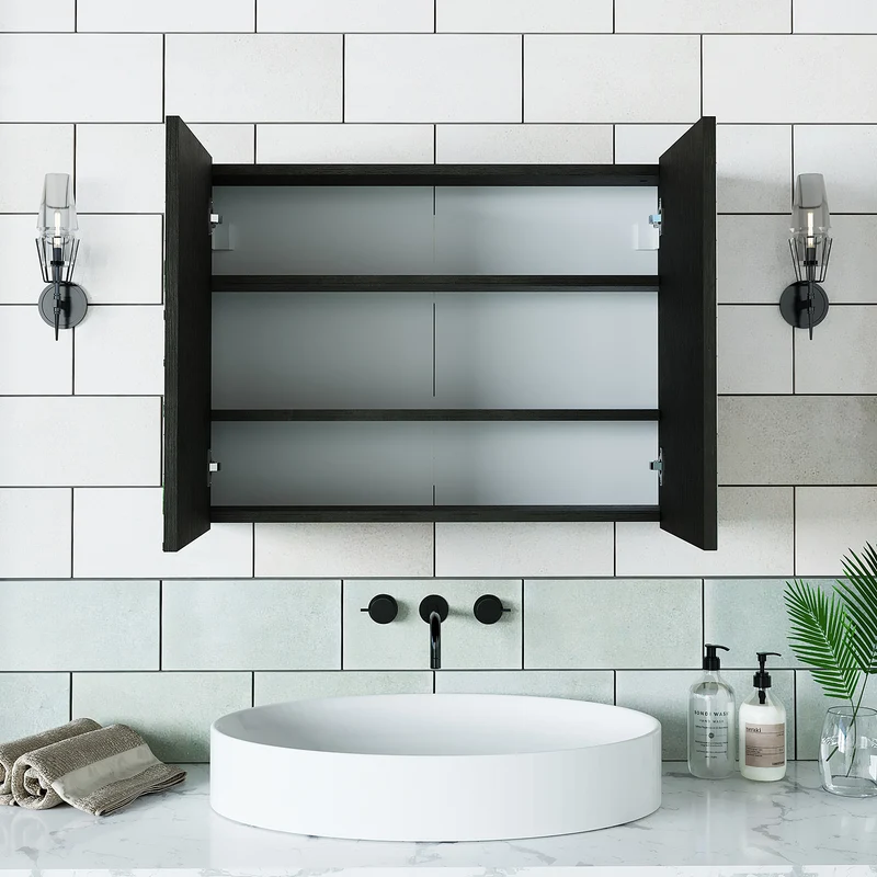 Roomart Badezimmer Spiegelschrank, 60 oder 80 cm, mit Soft-Close-Türen, in 3 Farben