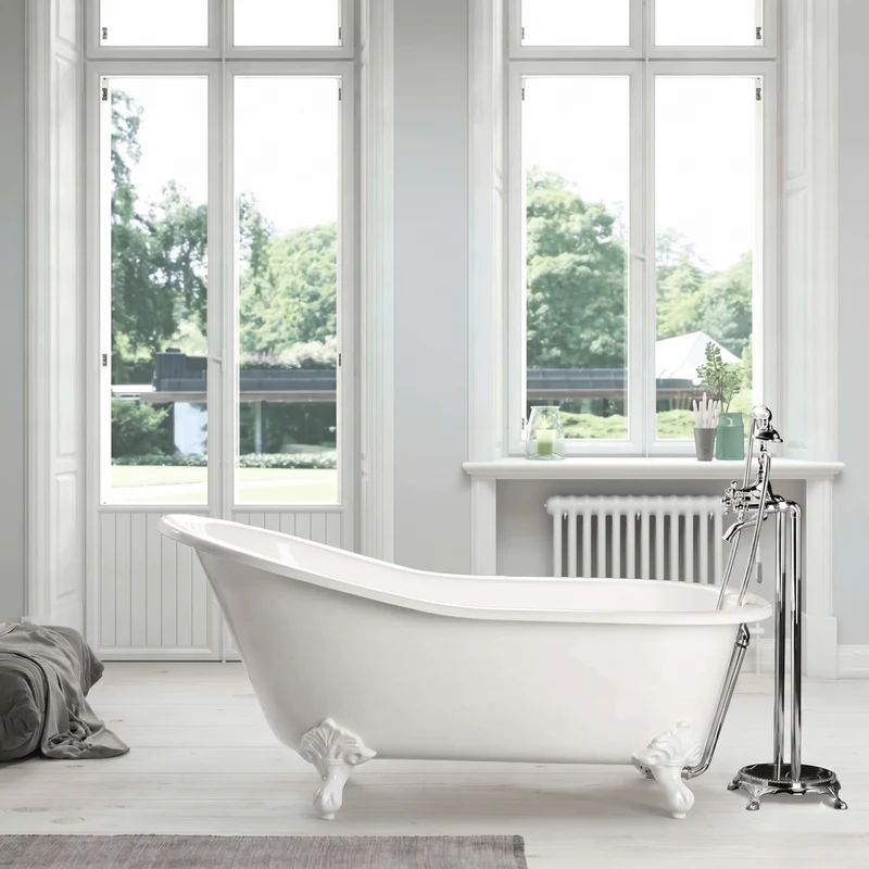 Freistehende Gusseisen Badewanne ASHFORD