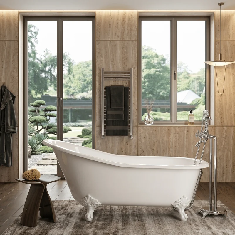 Freistehende Gusseisen Badewanne ASHFORD