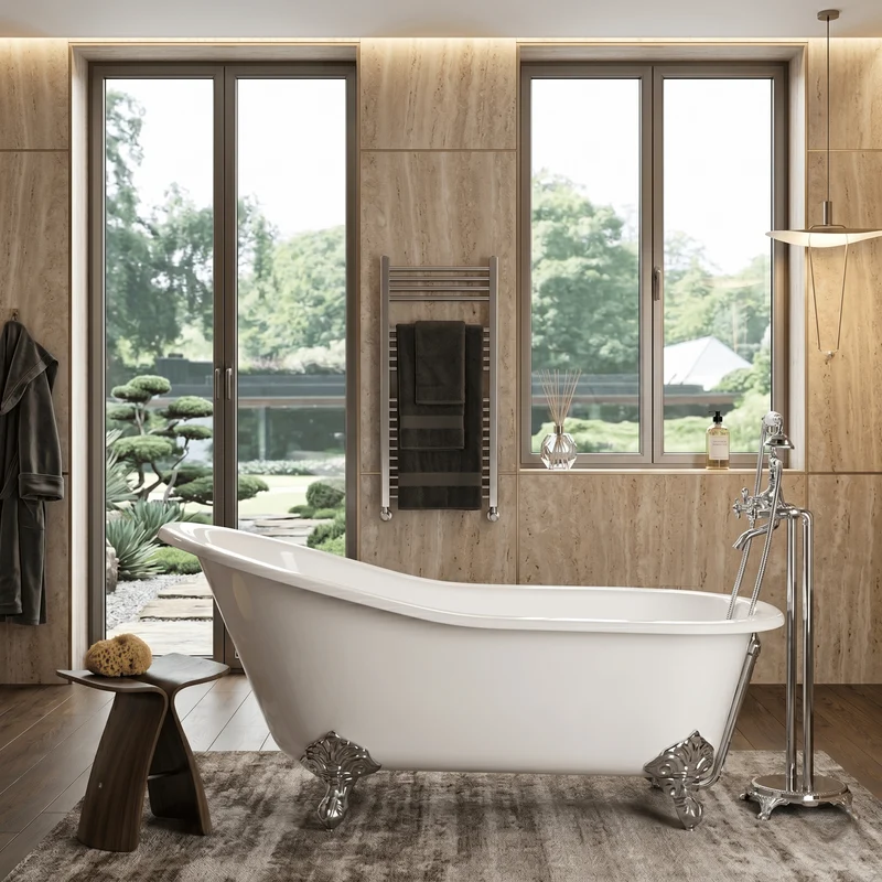 Freistehende Gusseisen Badewanne ASHFORD