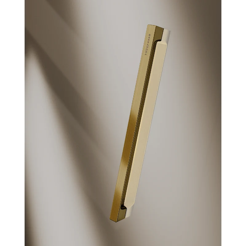 Duschwand mit Schiebetür DELTA gold - Glas 6 mm