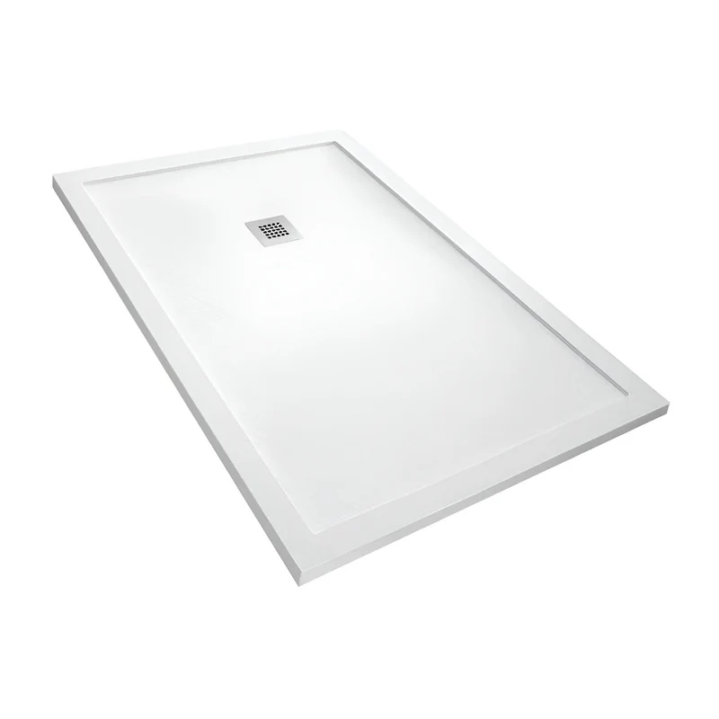 Extra flache Mineralguss-Duschwanne MADISON PLUS, Schieferoptik, 5 Farben