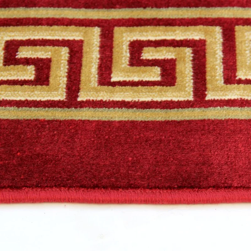 Teppich Oval Amphore Rot