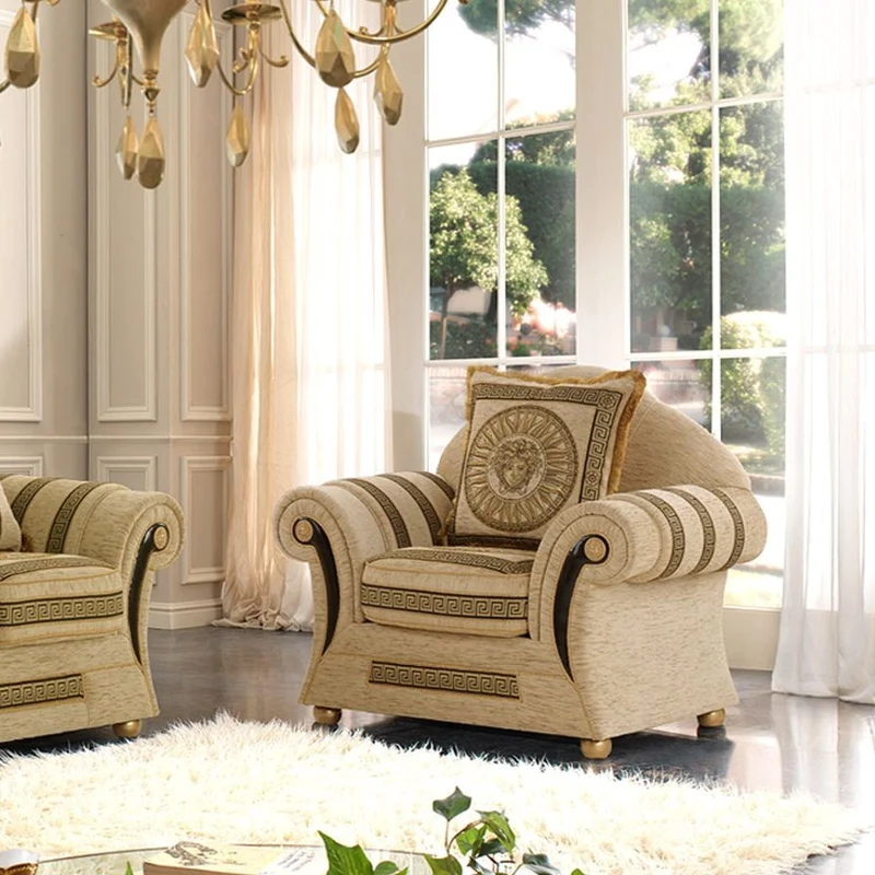 Couchgarnitur Prestige Beige Stoff