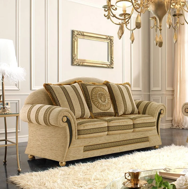 Couchgarnitur Prestige Beige Stoff