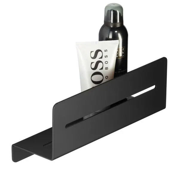 Duschablage, gerade Ausführung, 300 mm breit, überarbeitetes Modell, Schwarz, Art.Nr. 901 4027