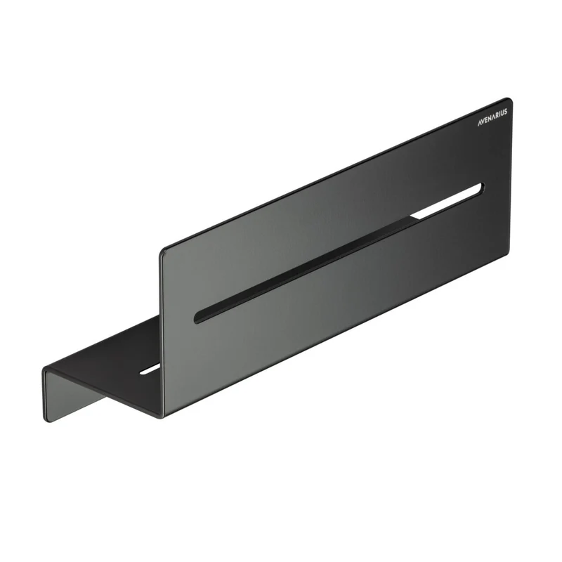 Duschablage, gerade Ausführung, 300 oder 500 mm breit, Weiß oder Schwarz, Art.Nr. 901 4022 und 901 4023