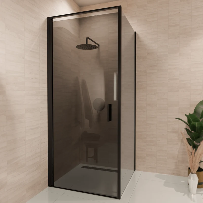 Douchecabine Bogota 90 x 90 x 200 cm - Zwart - Rookglas Nano Coating