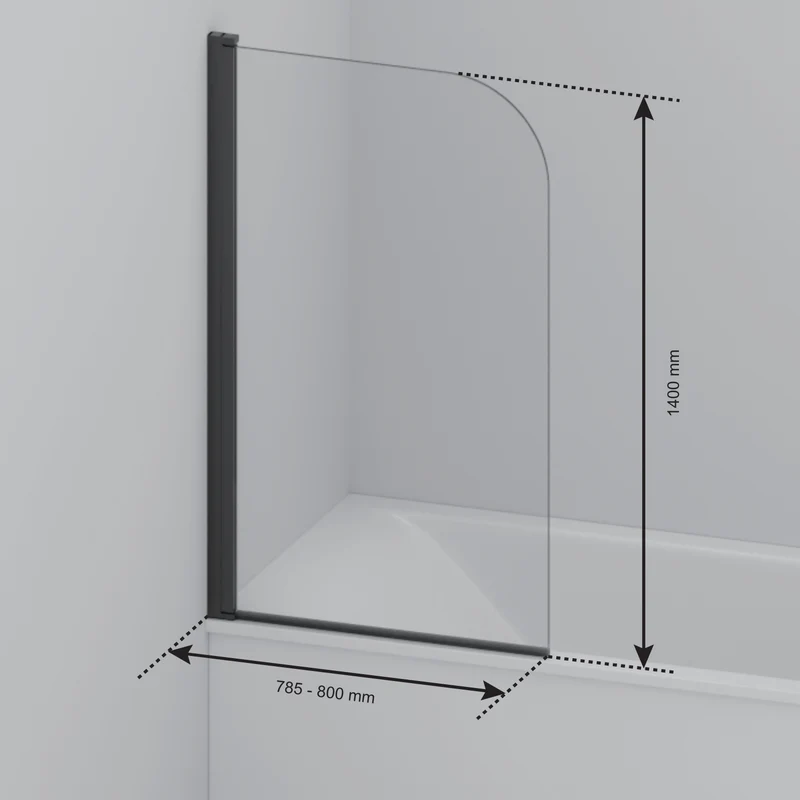 Badwand Palmas 80 x 140 cm - Glanzend Goud - Nano Coating