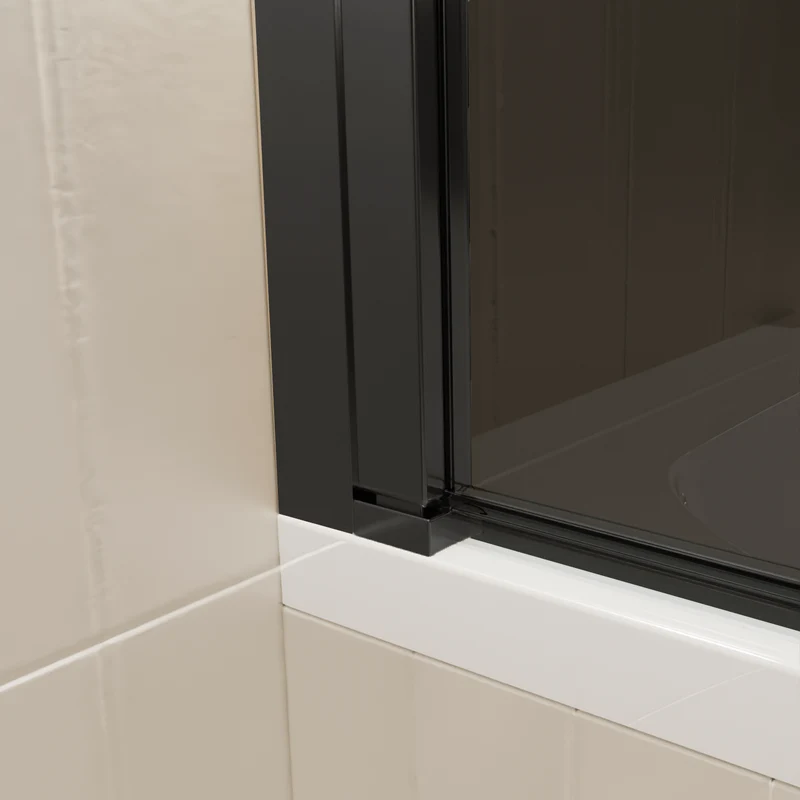 Badwand Palmas 80 x 140 cm - Zwart - Rookglas Nano Coating