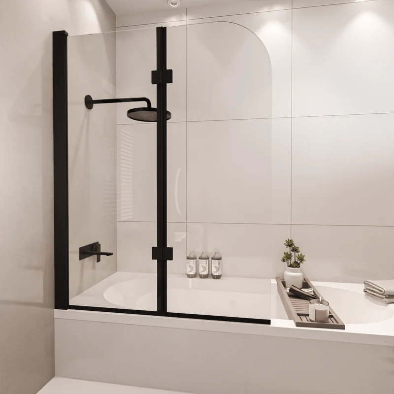 Badwand Caracas 100 x 140 cm - Zwart - Nano Coating