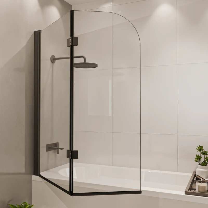 Badwand Caracas 100 x 140 cm - Zwart - Nano Coating