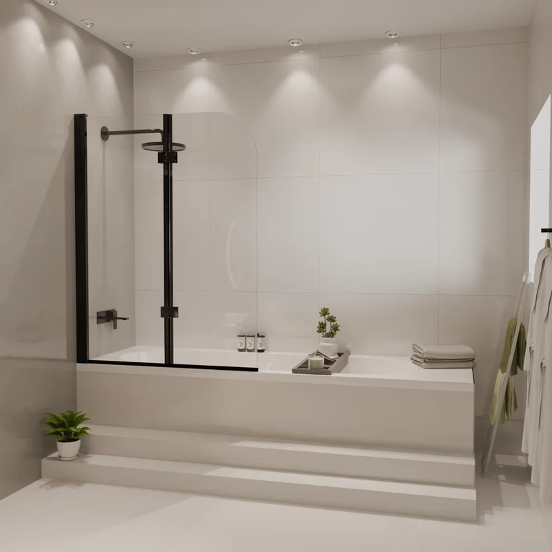 Badwand Caracas 100 x 140 cm - Zwart - Nano Coating