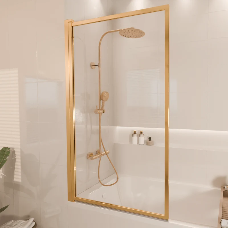 Badwand Salvador 80 x 140 cm - Glanzend Goud - Nano Coating