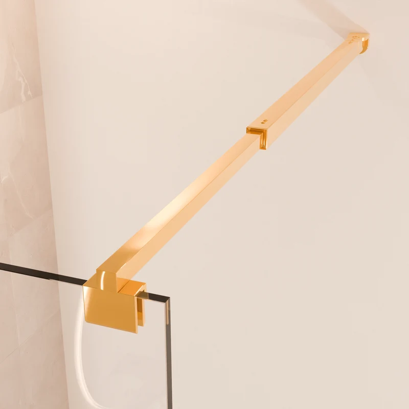 Douchewand Lima 90 x 200 cm - Glanzend Goud - Nano Coating