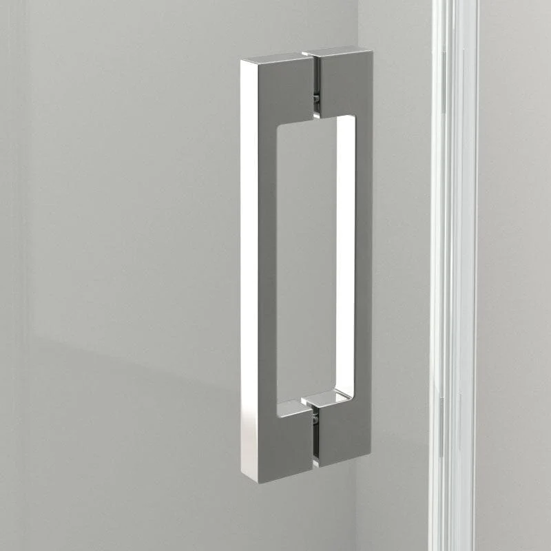 Duschwand mit Schiebetür für Nische MUSE chrom - Glas 6 mm