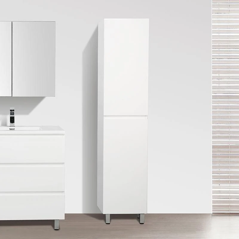 Badschrank mit Füßen, 176 cm, montiert, VERONA, weiß