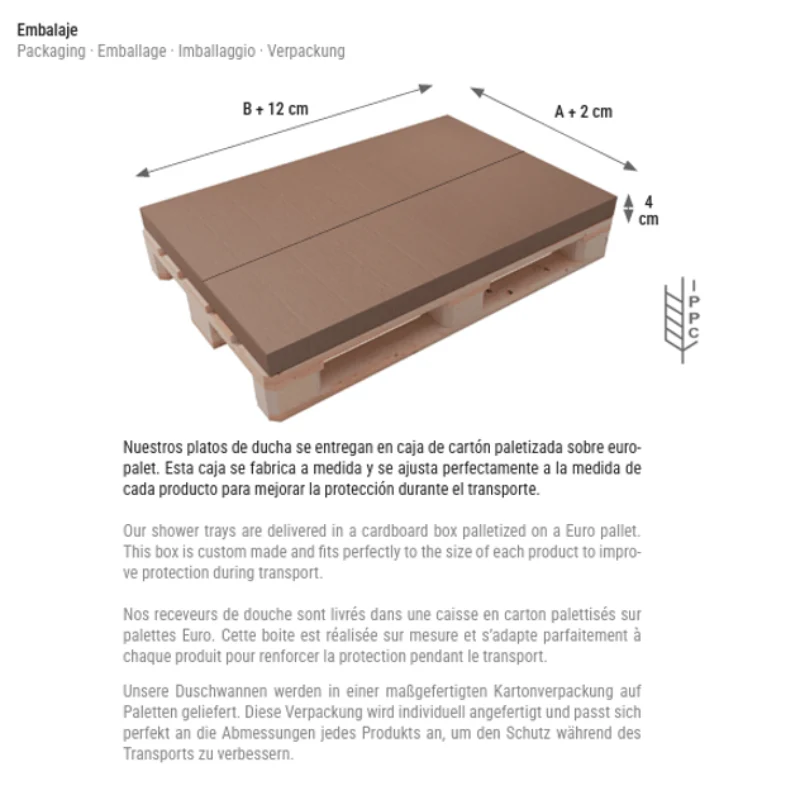 Mineralguss-Duschwanne extra flach OPTIMA, Schieferoptik, 4 Farben