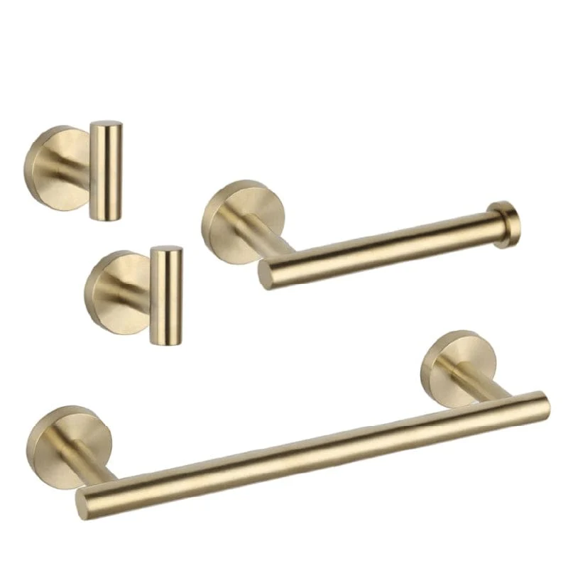 Bad-Accessoires-Set CHARLES 30 Gold gebürstet