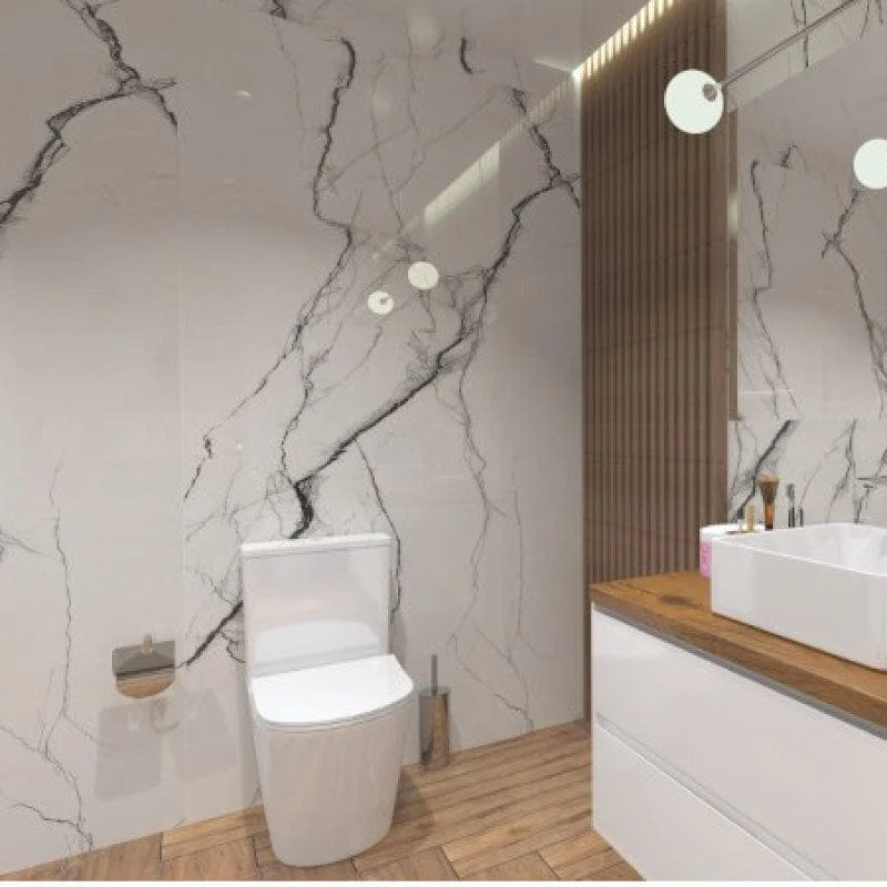 Modernes Stand-WC, Keramik, NEPTUNE, niedriger Spülkasten
