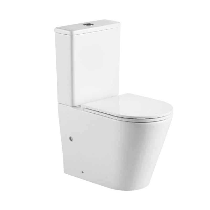 Modernes Stand-WC, Keramik, ATRIA, niedriger Spülkasten Weiss