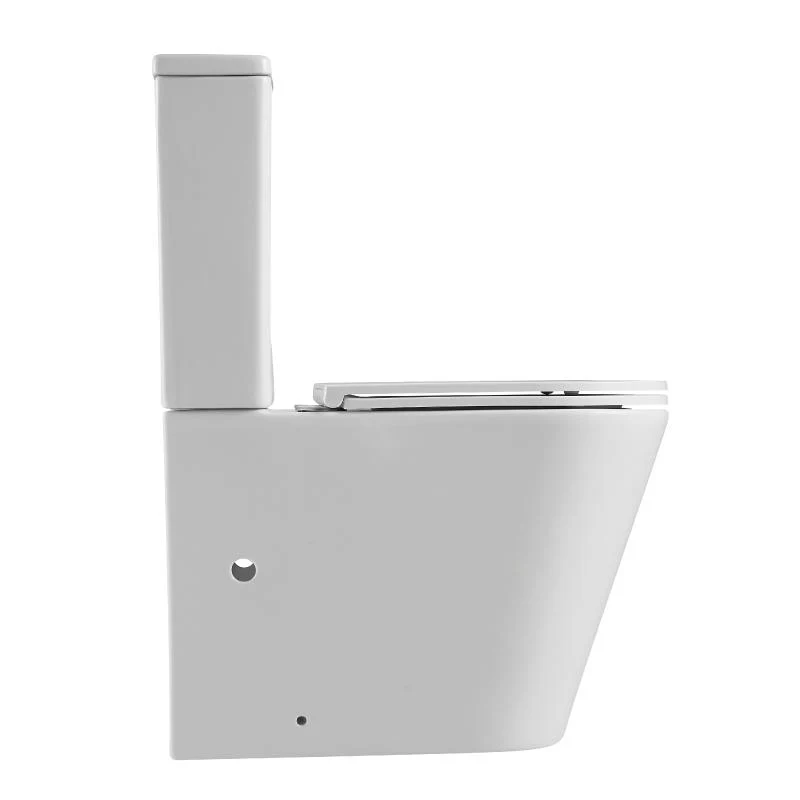 Modernes Stand-WC, Keramik, ATRIA, niedriger Spülkasten Weiss