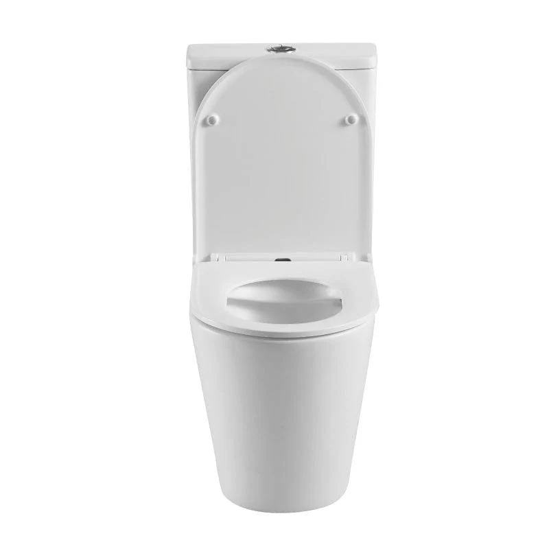 Modernes Stand-WC, Keramik, ATRIA, niedriger Spülkasten Weiss