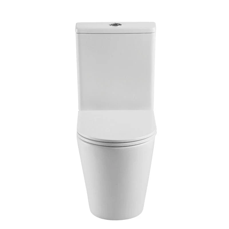 Modernes Stand-WC, Keramik, ATRIA, niedriger Spülkasten Weiss
