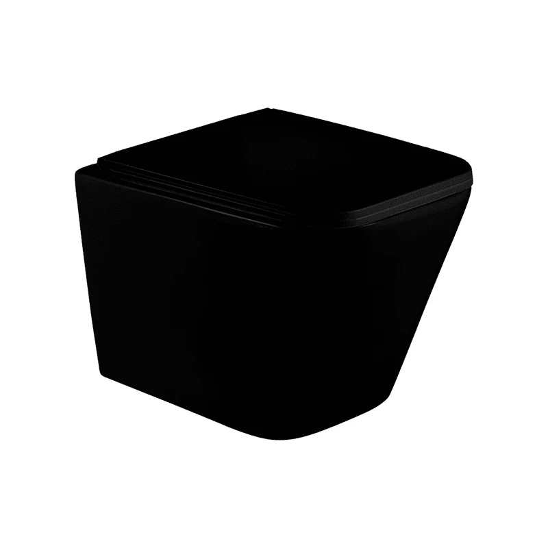 Modernes Hänge-WC, Keramik, ORBIS Schwarz