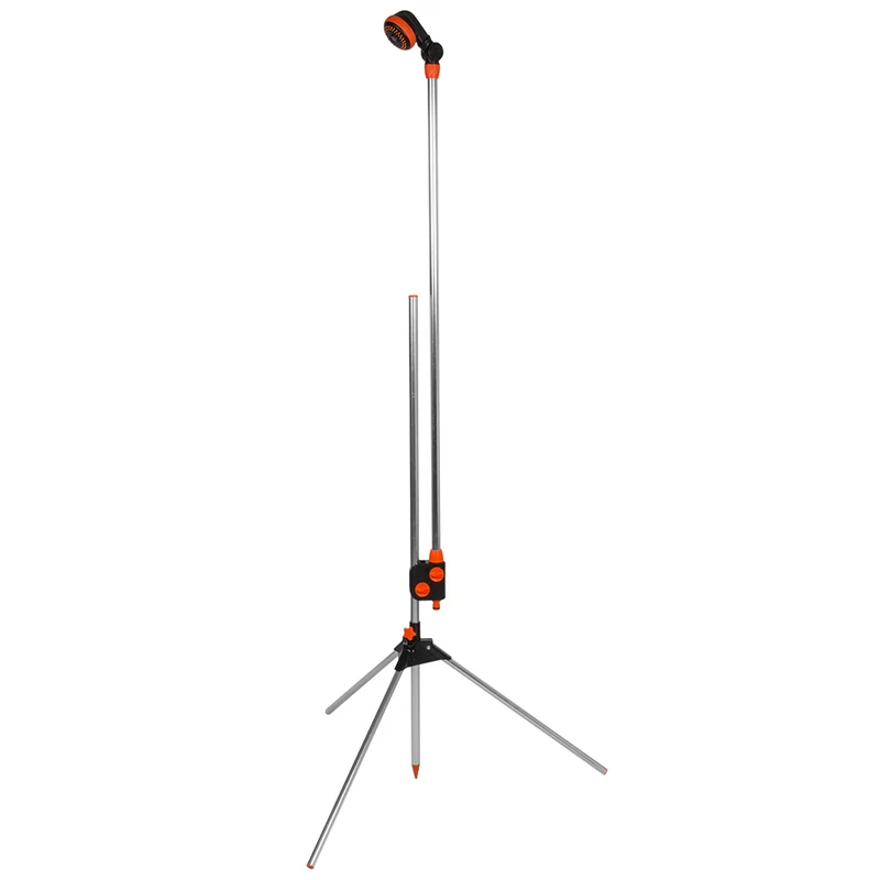Bradas BLACK LINE Gartendusche auf Dreibeinstativ – höhenverstellbar bis max. 200 cm