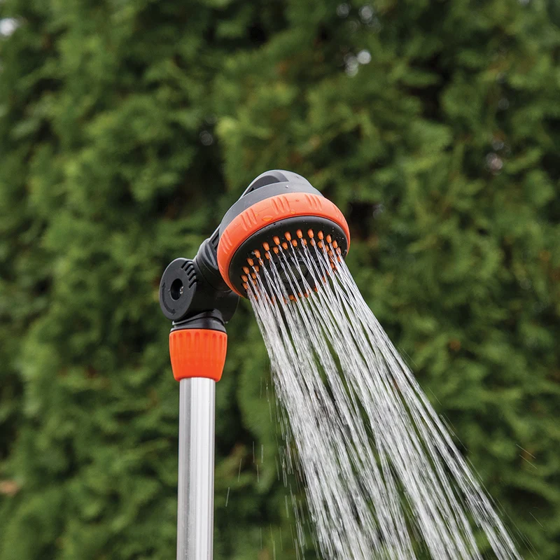 Bradas BLACK LINE Gartendusche auf Dreibeinstativ – höhenverstellbar bis max. 200 cm