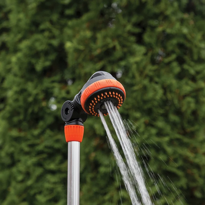 Bradas BLACK LINE Gartendusche auf Dreibeinstativ – höhenverstellbar bis max. 200 cm