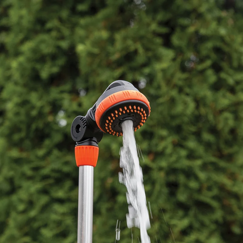 Bradas BLACK LINE Gartendusche auf Dreibeinstativ – höhenverstellbar bis max. 200 cm