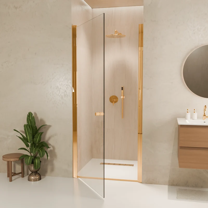 Douchedeur Rio 90 x 200 cm - Glanzend Goud - Nano Coating