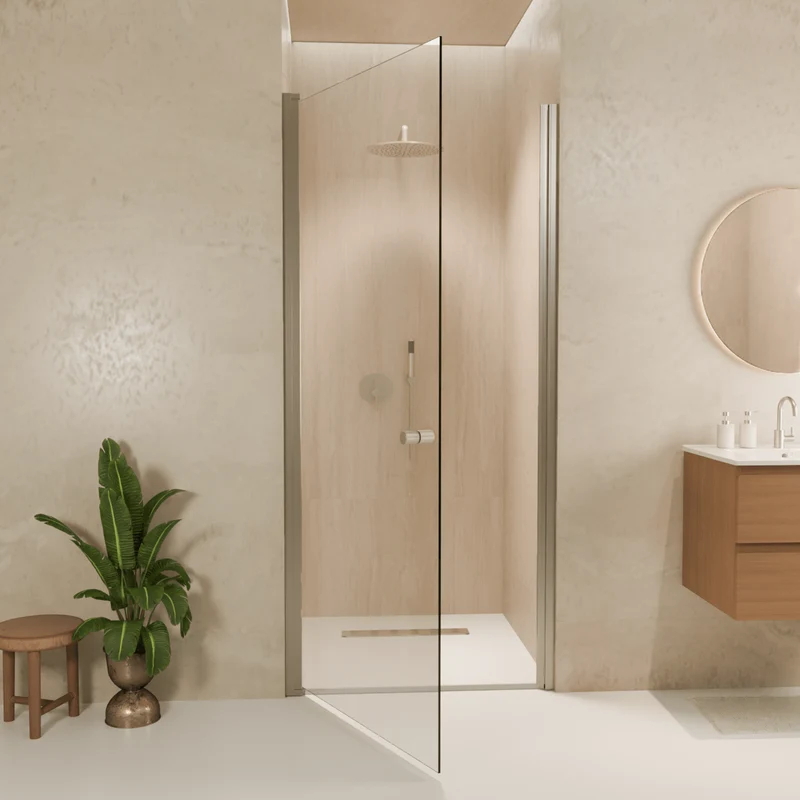 Douchedeur Rio 90 x 200 cm - Chroom - Nano Coating - Draaideur