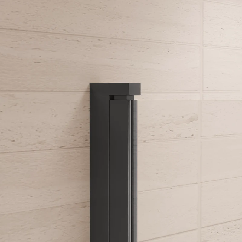 Douchedeur Rio 90 x 200 cm - Zwart - Nano Coating - Draaideur